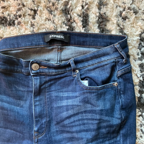 Express bell flare jeans size 16r - Picture 2 of 6